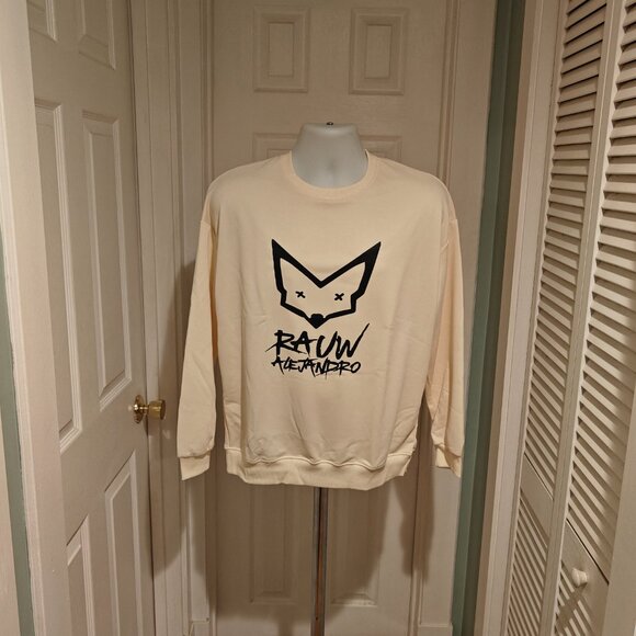 Rauw Alejandro Sweater Beige Men's Size S Graphic Top - Picture 3 of 6